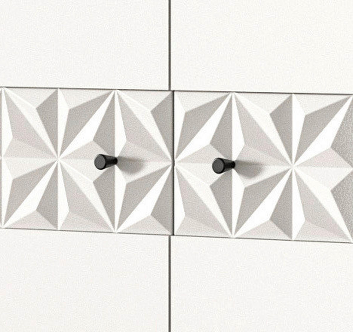GARDEROBENSCHRANK  in 70,2/192/34,8 cm  - Schwarz/Weiß, Design, Holzwerkstoff/Kunststoff (70,2/192/34,8cm) - MID.YOU