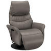 RELAXSESSEL in Leder Graubraun  - Anthrazit/Graubraun, Design, Leder/Metall (78/111/85cm) - Himolla Komfortklass