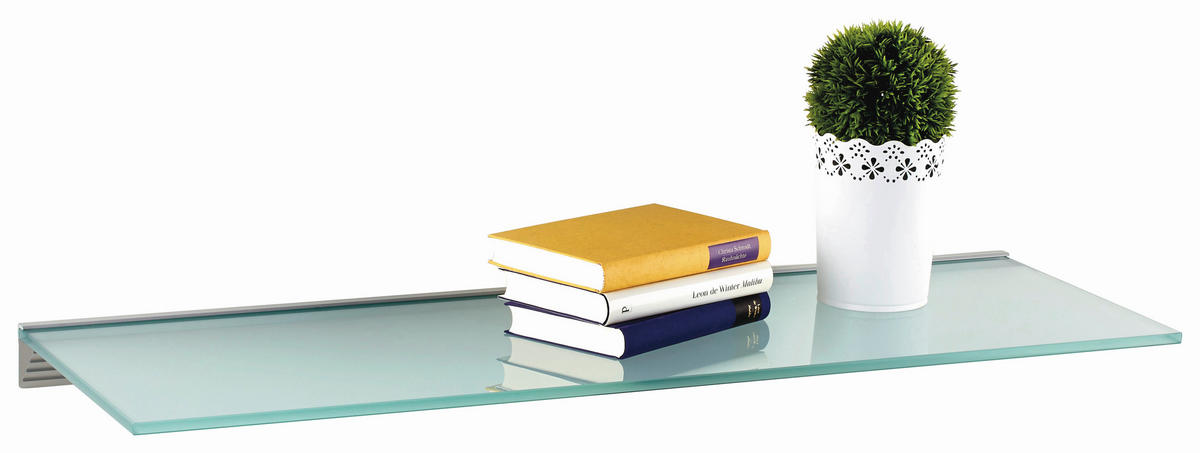 Poliță De Perete 90/1/30 cm, străveziu  - străveziu, Basics, sticlă (90/1/30cm)