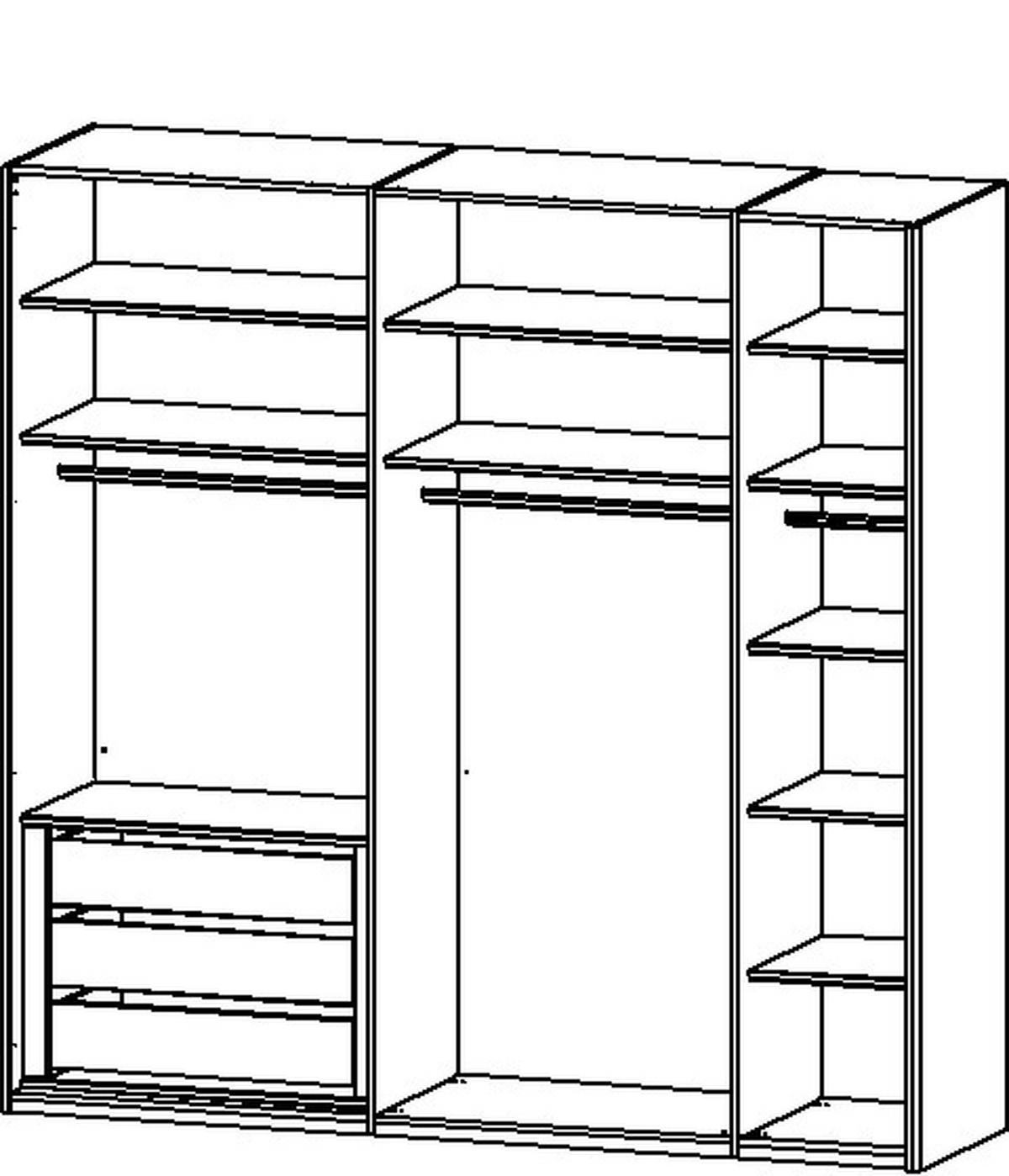SCHWEBETÜRENSCHRANK 226/223/68 cm 2-türig Eiche Artisan, Seidengrau  - Eichefarben/Seidengrau, Design, Glas/Holzwerkstoff (226/223/68cm) - Xora