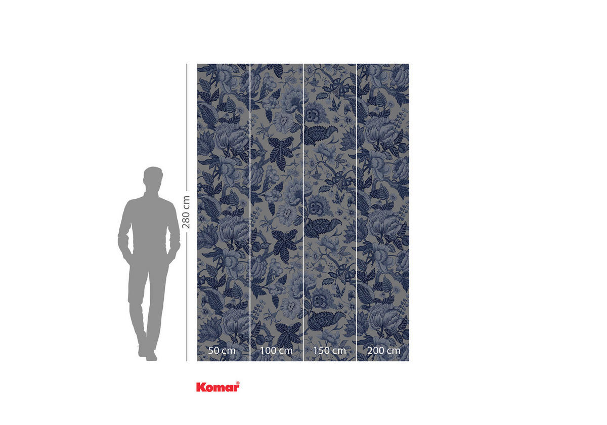 FOTOTAPETE  - Blau/Weiß, Trend (200/280cm) - Xora