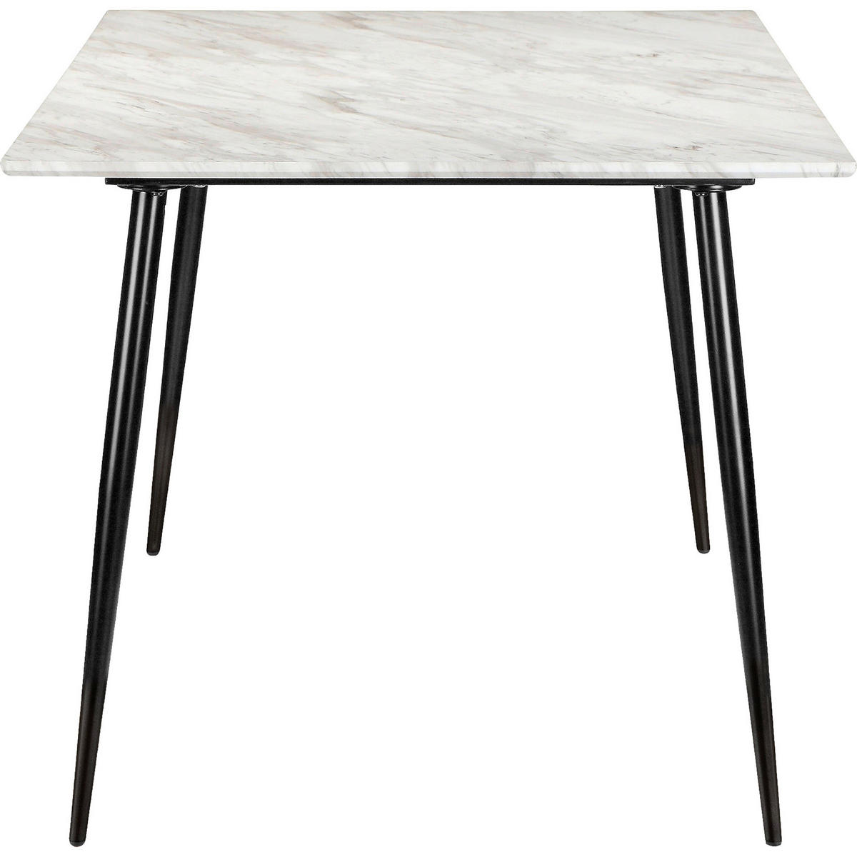 ESSTISCH 120/80/76 cm Nachbildung  Metall, Holzwerkstoff gastro- und objekttauglich rechteckig Schwarz  - Schwarz, MODERN, Holzwerkstoff/Metall (120/80/76cm) - MID.YOU
