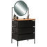 SCHMINKTISCH in Akazie - Schwarz, Trend, Glas/Holz (60/136/40cm) - Ambia Home SCHMINKTISCH in Akazie - Schwarz, Trend, Glas/Holz (60/136/40cm) - Ambia Home