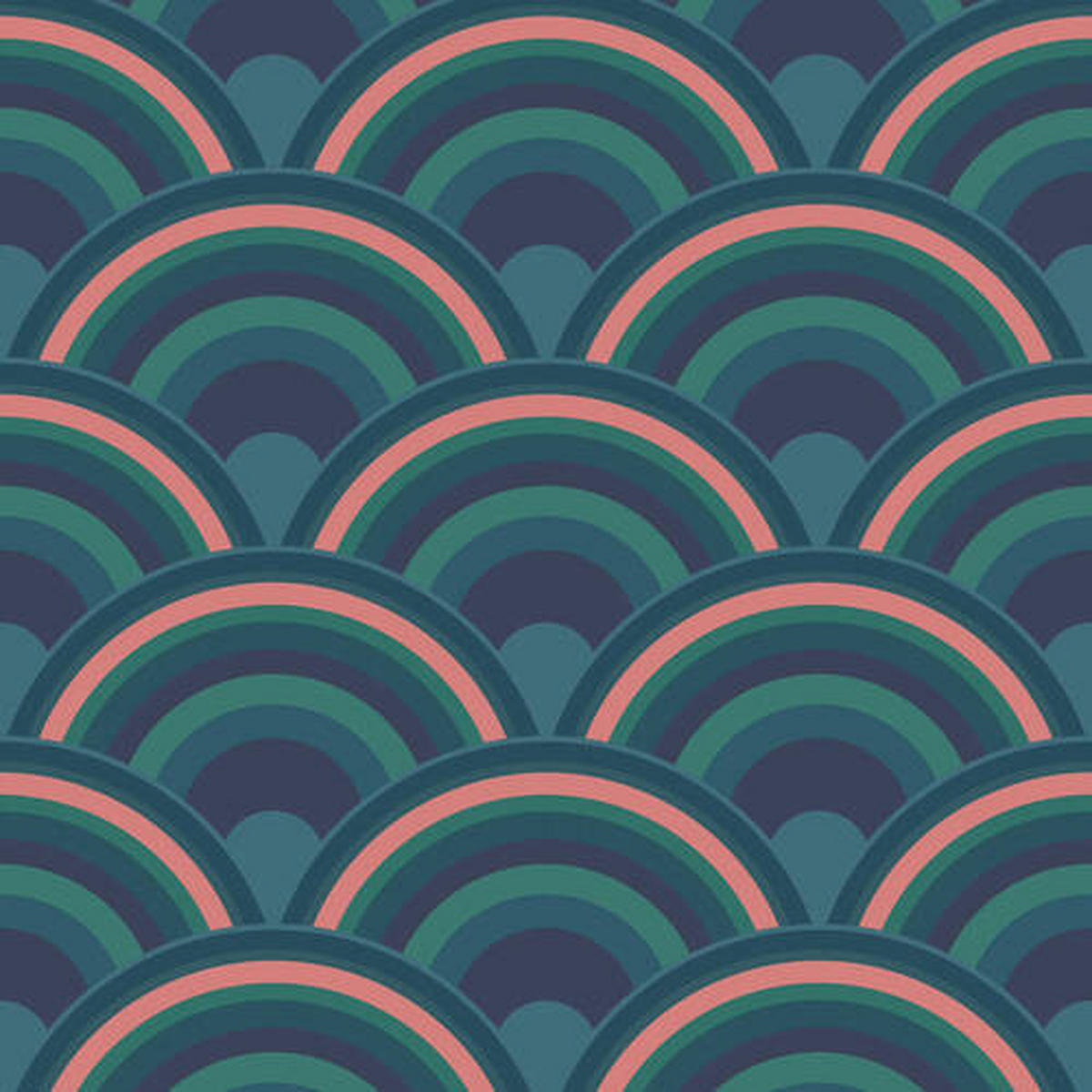 VLIESTAPETE  - Blau/Multicolor, Basics, Papier/Kunststoff (52/1000cm) - Xora