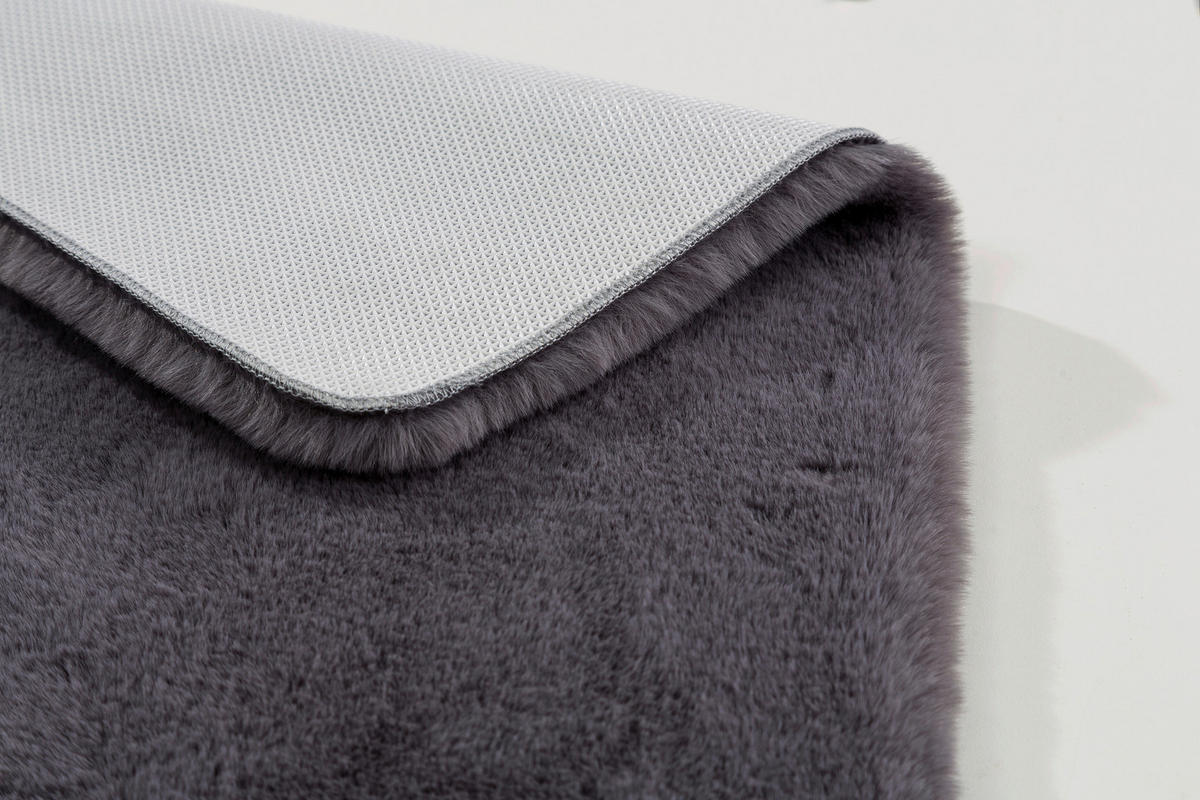 BADTEPPICH Anthrazit 60/90 cm  - Anthrazit, Basics, Textil (60/90cm) - Schöner Wohnen