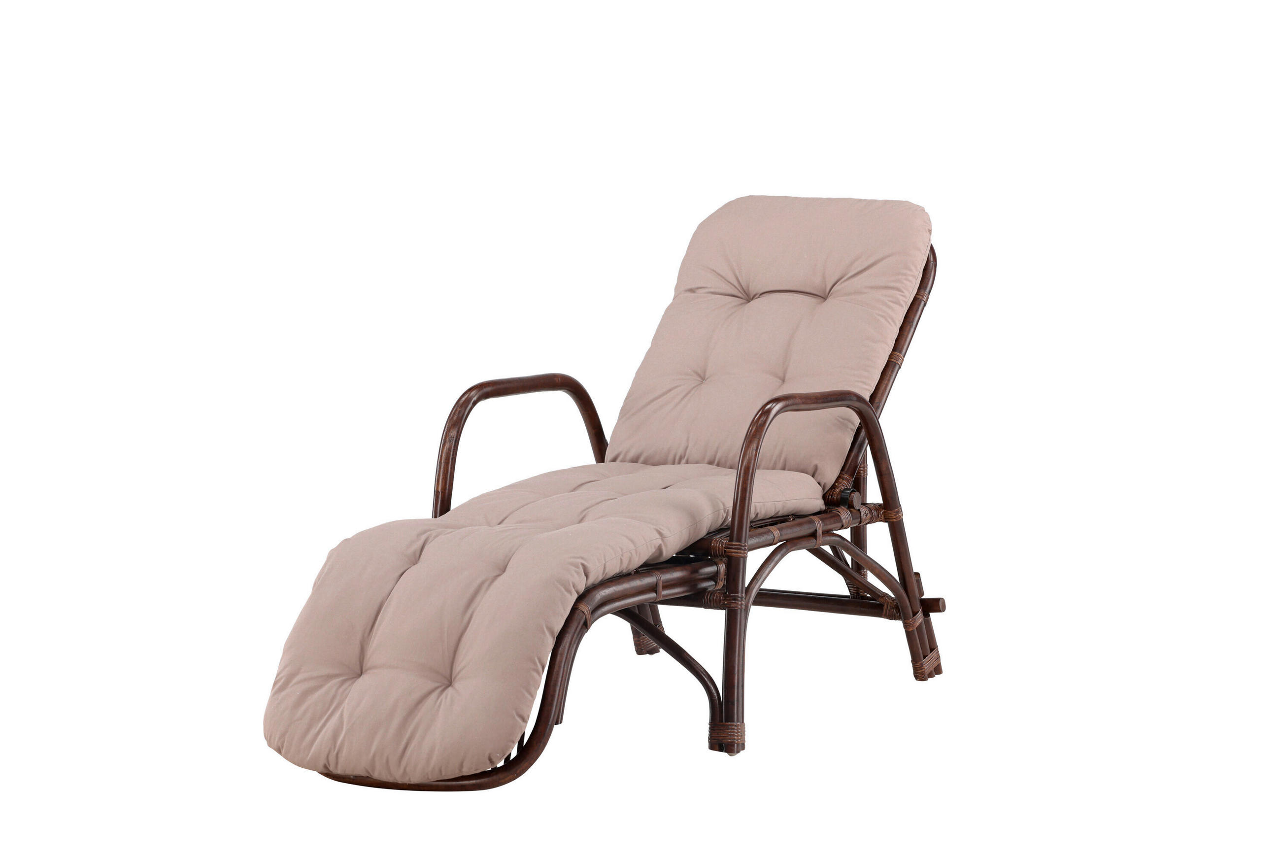 Gardenson Sonnenliege Braun, Beige 67x101x177 cm