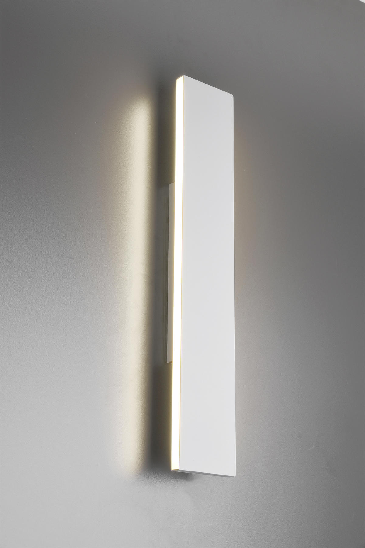 LED-WANDLEUCHTE - Weiss, Basics, Kunststoff/Metall (47/8/4,5cm)