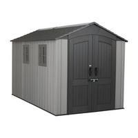GERÄTEHAUS 204/228/344 cm  - Grau, Basics, Kunststoff (204/228/344cm)