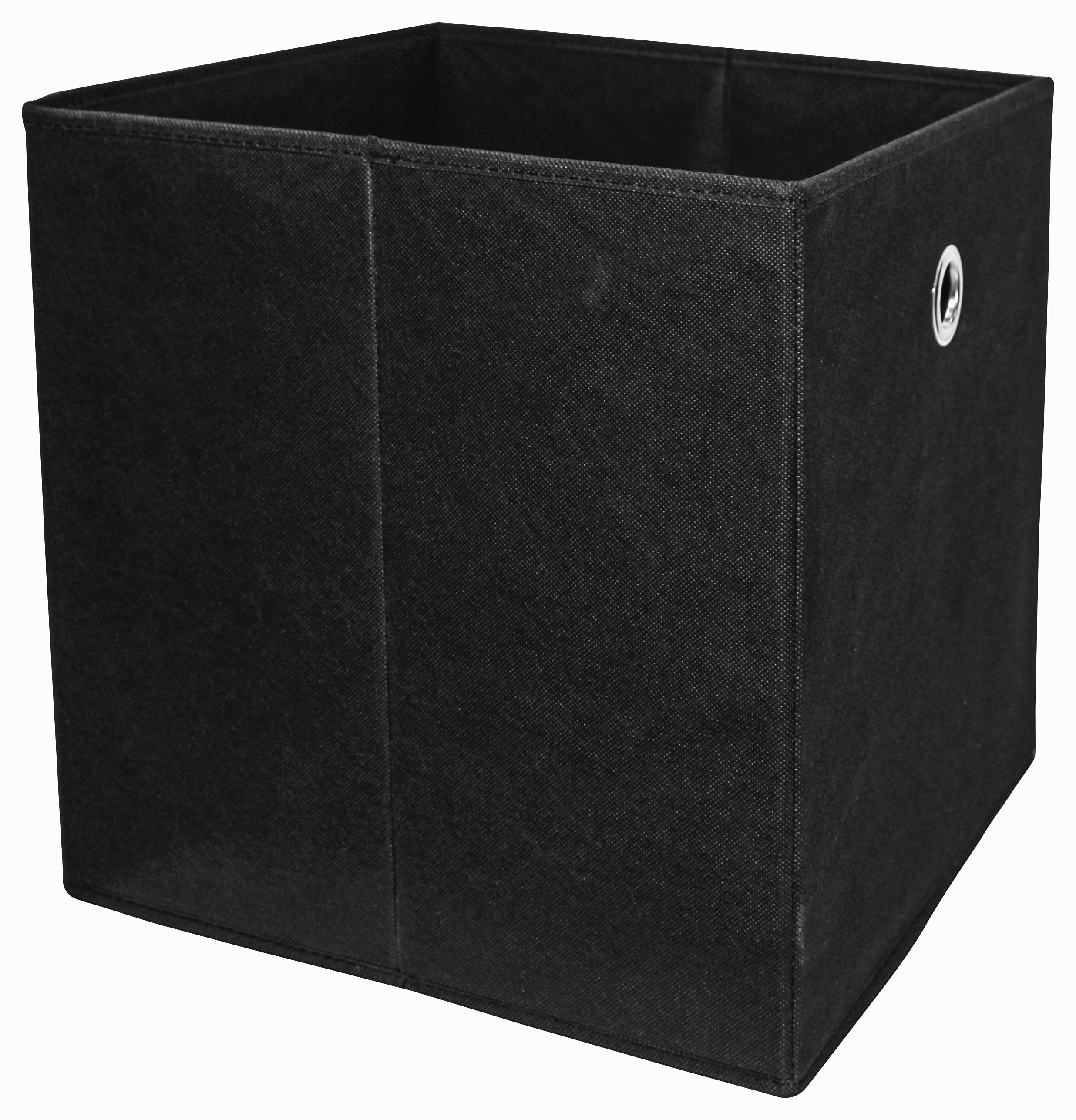 Faltbox Cubi Vlies Schwarz 32x32x32 Cm 2 Grifflöcher