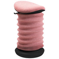 BÜROHOCKER 37,5/53-64/36 cm  - Schwarz/Rosa, Design, Kunststoff/Textil (37,5/53-64/36cm) - Topstar
