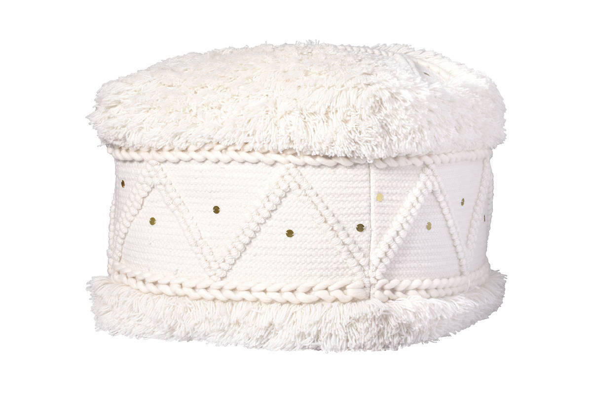 POUF 50/45/50 cm  - Creme, Trend, Textil (50/45/50cm) - Kayoom