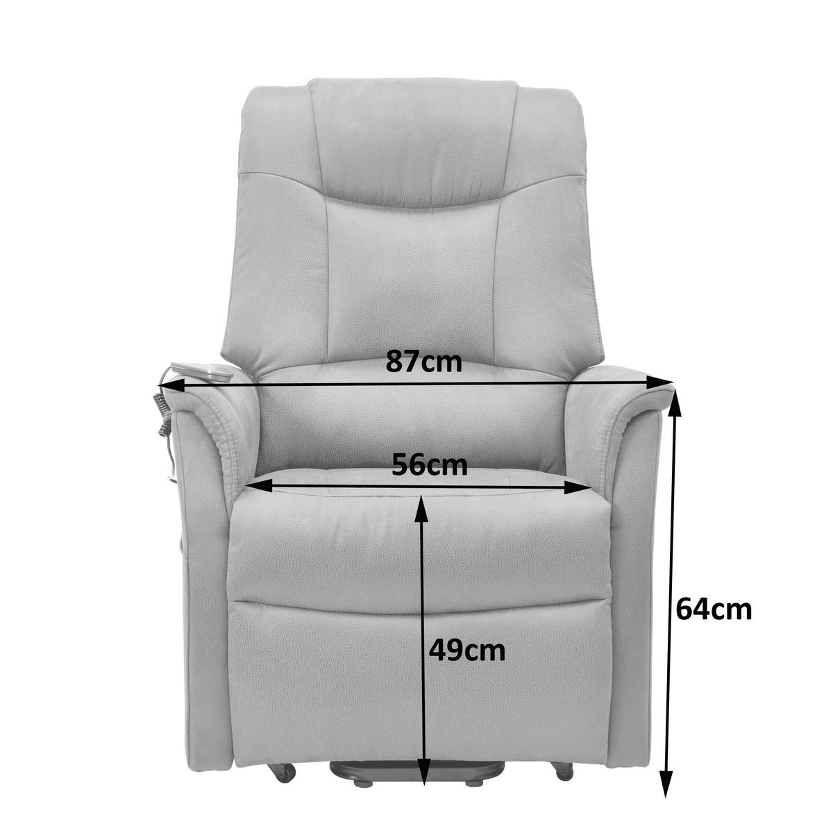FERNSEHSESSEL  mit Webstoff Dunkelbraun Relaxfunktion, Aufstehhilfe, ausziehbare Fußstütze  - Dunkelbraun, KONVENTIONELL, Textil/Metall (82/111/78/89/175cm) - Cantus