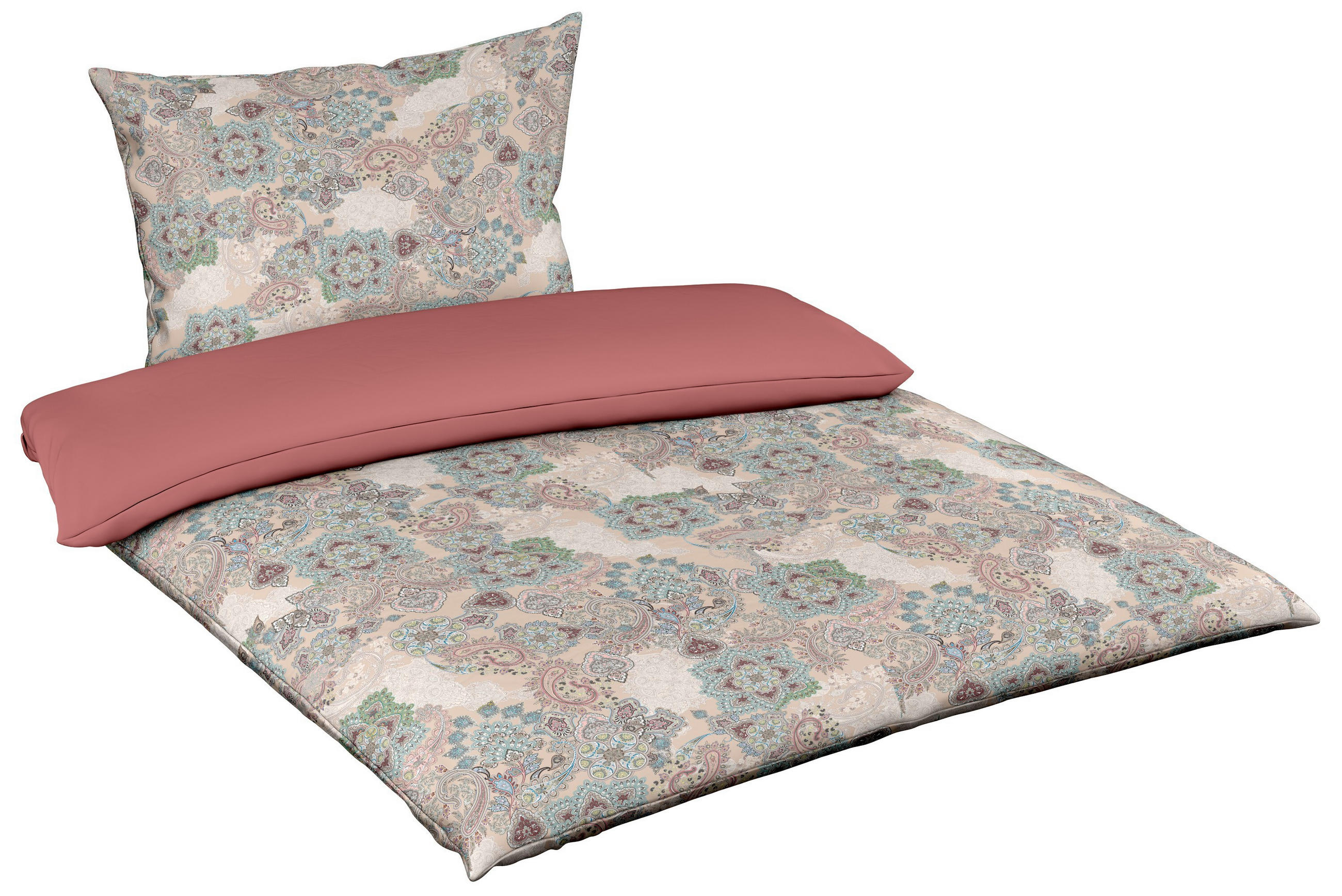 POSTELJINA 140/200 cm  MAROKKO  - svijetlo žuta/pastelno plava, Konvencionalno, tekstil (140/200cm) - Fleuresse