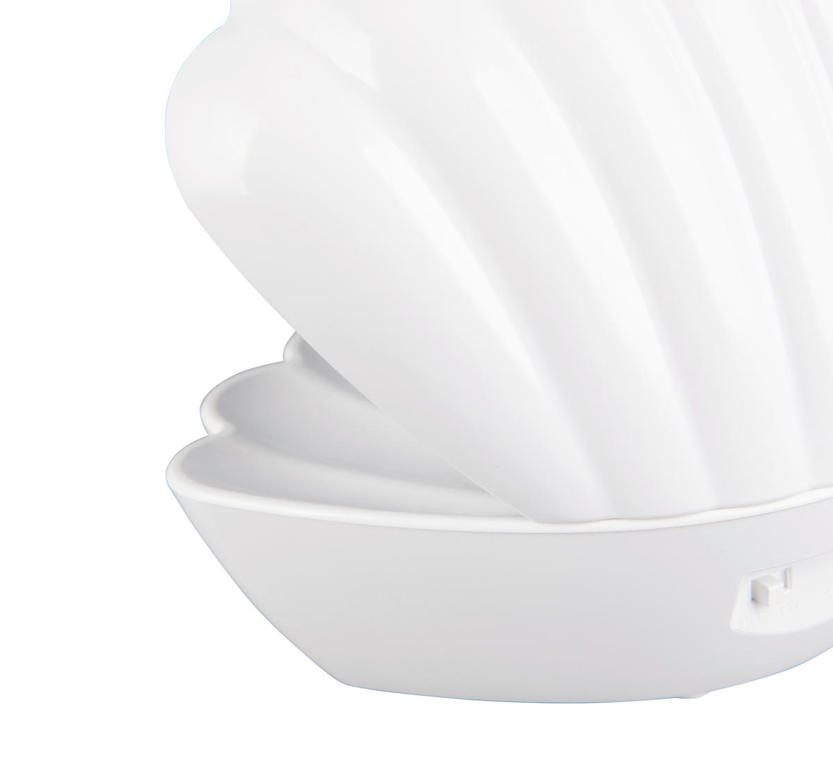 LED-TISCHLEUCHTE Shelly 17,5/14,5 cm  - Transparent/Weiß, Design, Kunststoff (17,5/14,5cm)