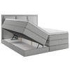 BOXSPRINGBETT 200/200 cm  in Grau  - Grau, Design, Holzwerkstoff/Kunststoff (200/200cm) - MID.YOU