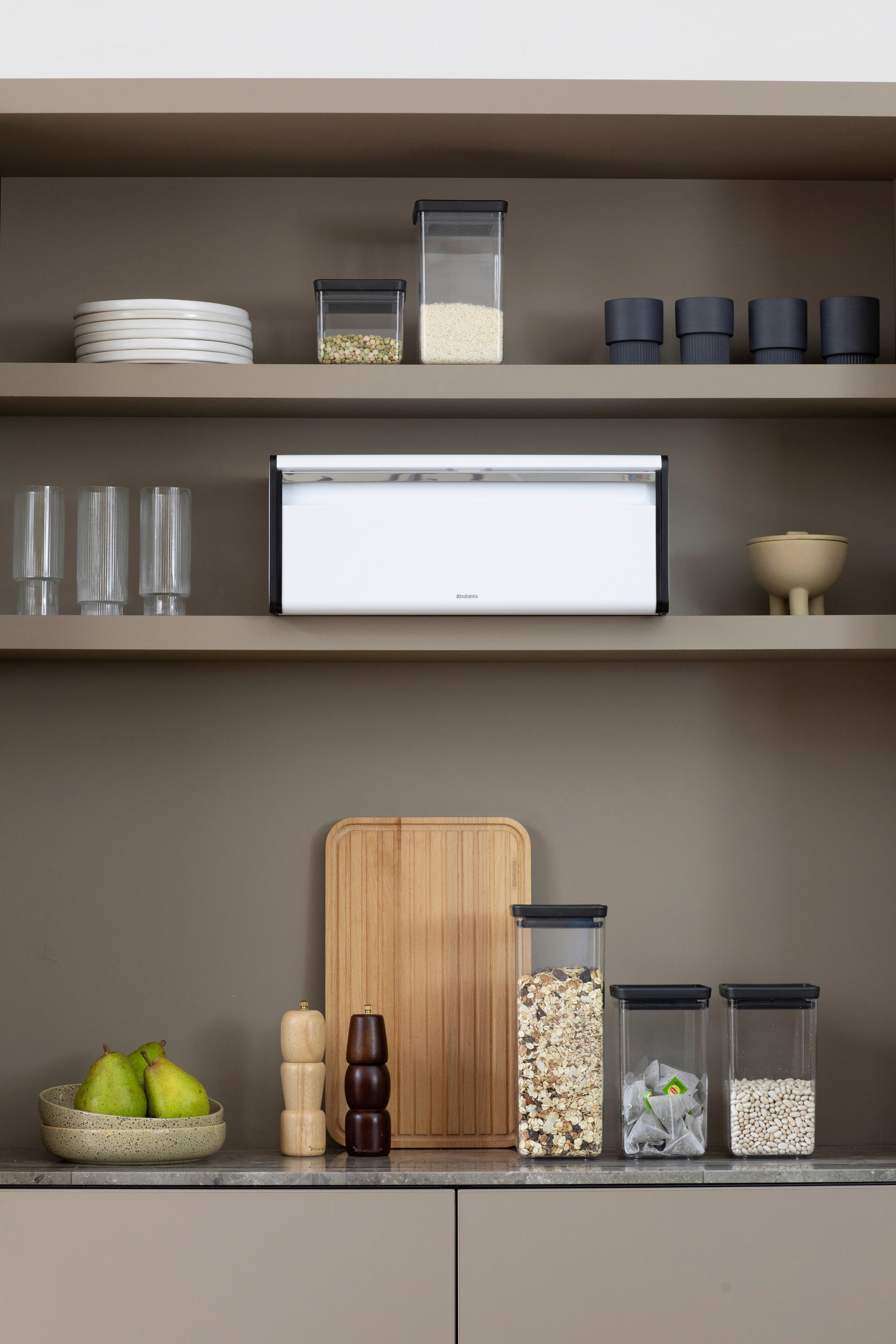 BROTKASTEN 46,5/18,7/25 cm  - Weiß, Basics, Metall (46,5/18,7/25cm) - Brabantia