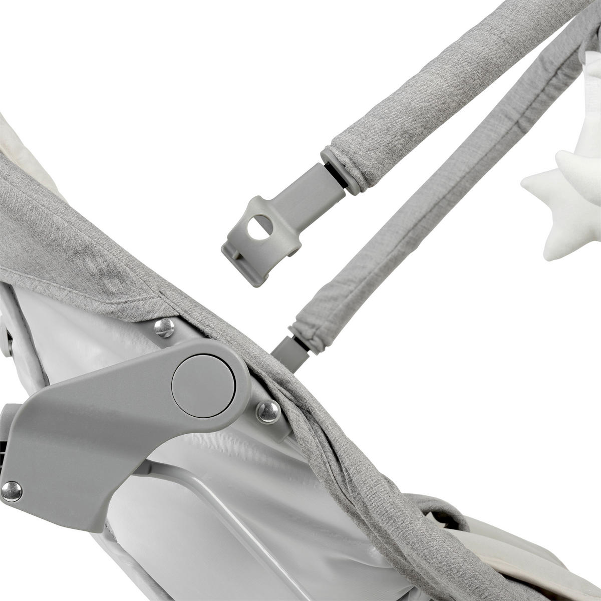 SCHAUKELWIPPE Grau   - Grau, Basics, Kunststoff/Textil (66/45/48-58cm) - My Baby Lou