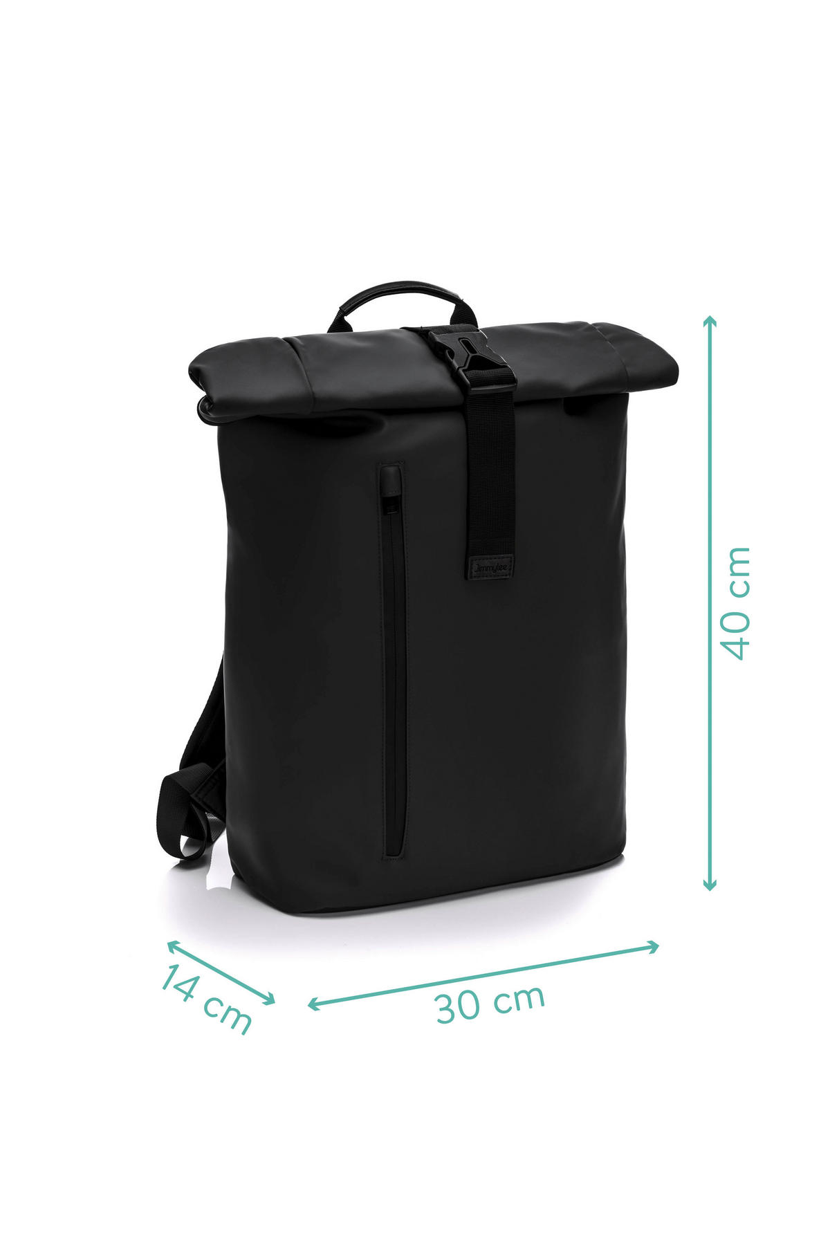 WICKELRUCKSACK Soft Touch  - Schwarz, Basics, Textil (60/38/15cm) - Jimmylee