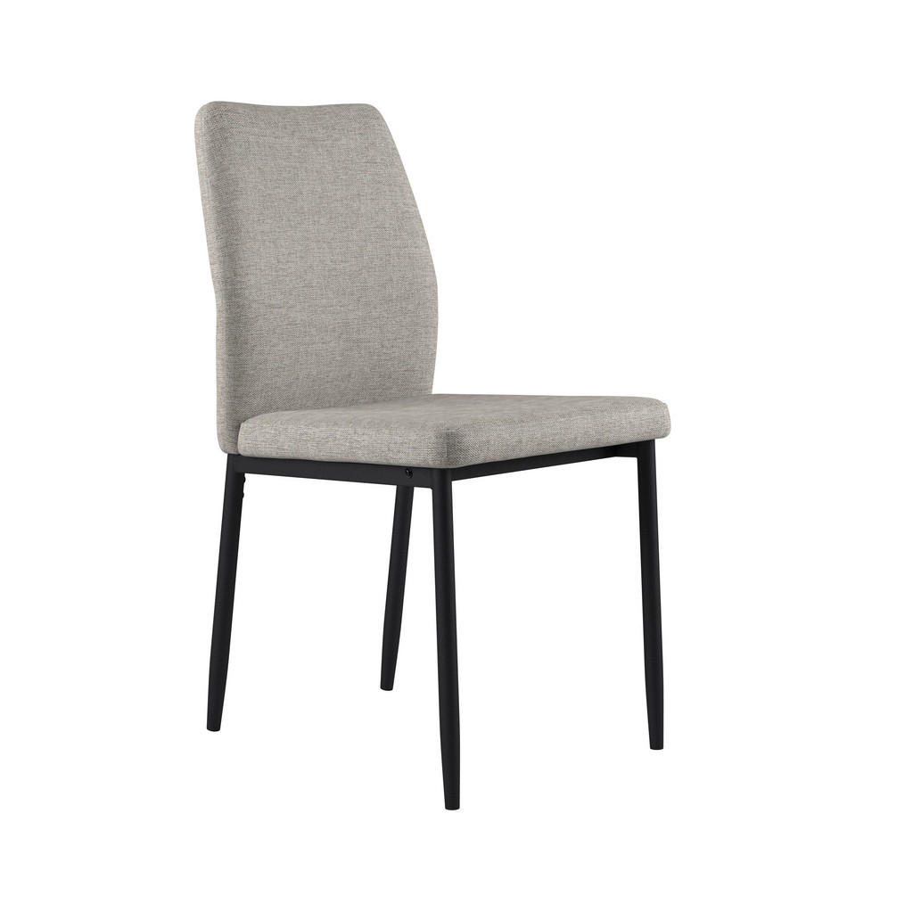 Vierfußstuhl Augusta Webstoff Grau