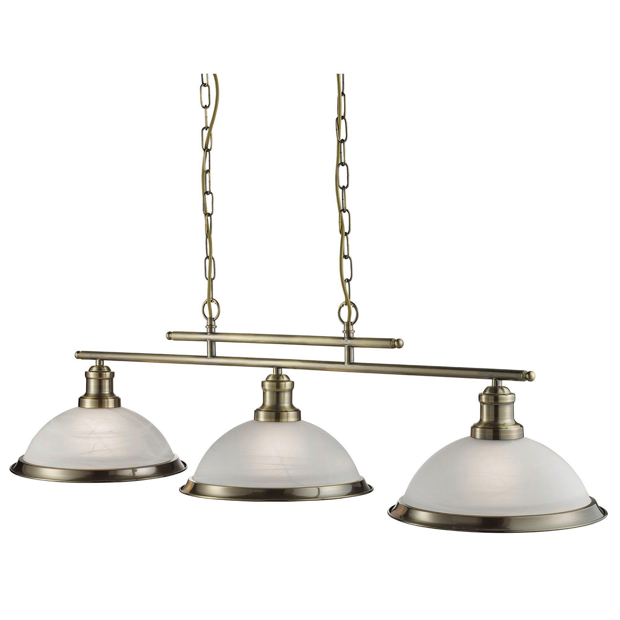 HÄNGELEUCHTE 100/82/28 cm  - Messingfarben/Weiß, Design, Glas/Metall (100/82/28cm)