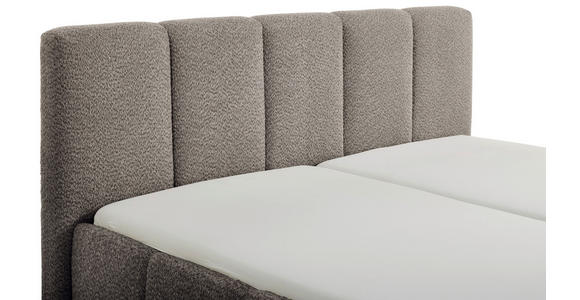 POLSTERBETT 180/200 cm in Anthrazit - Anthrazit/Schwarz, Design, Holz/Textil (180/200cm) - Xora