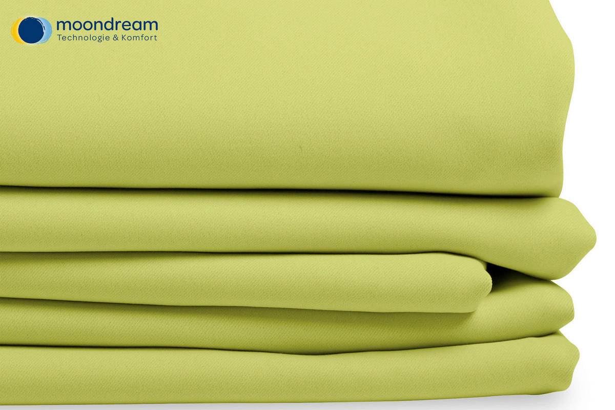 VERDUNKELUNGSVORHANG - Grün, Design, Textil (145/260cm)