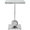 BEISTELLTISCH in Metall 42/42/62 cm  - Silberfarben, Design, Glas/Metall (42/42/62cm) - Kayoom
