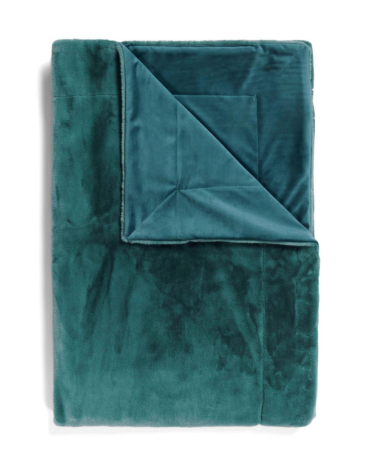 FELLDECKE 150/200 cm  - Grün, Basics, Textil/Fell (150/200cm) - Essenza