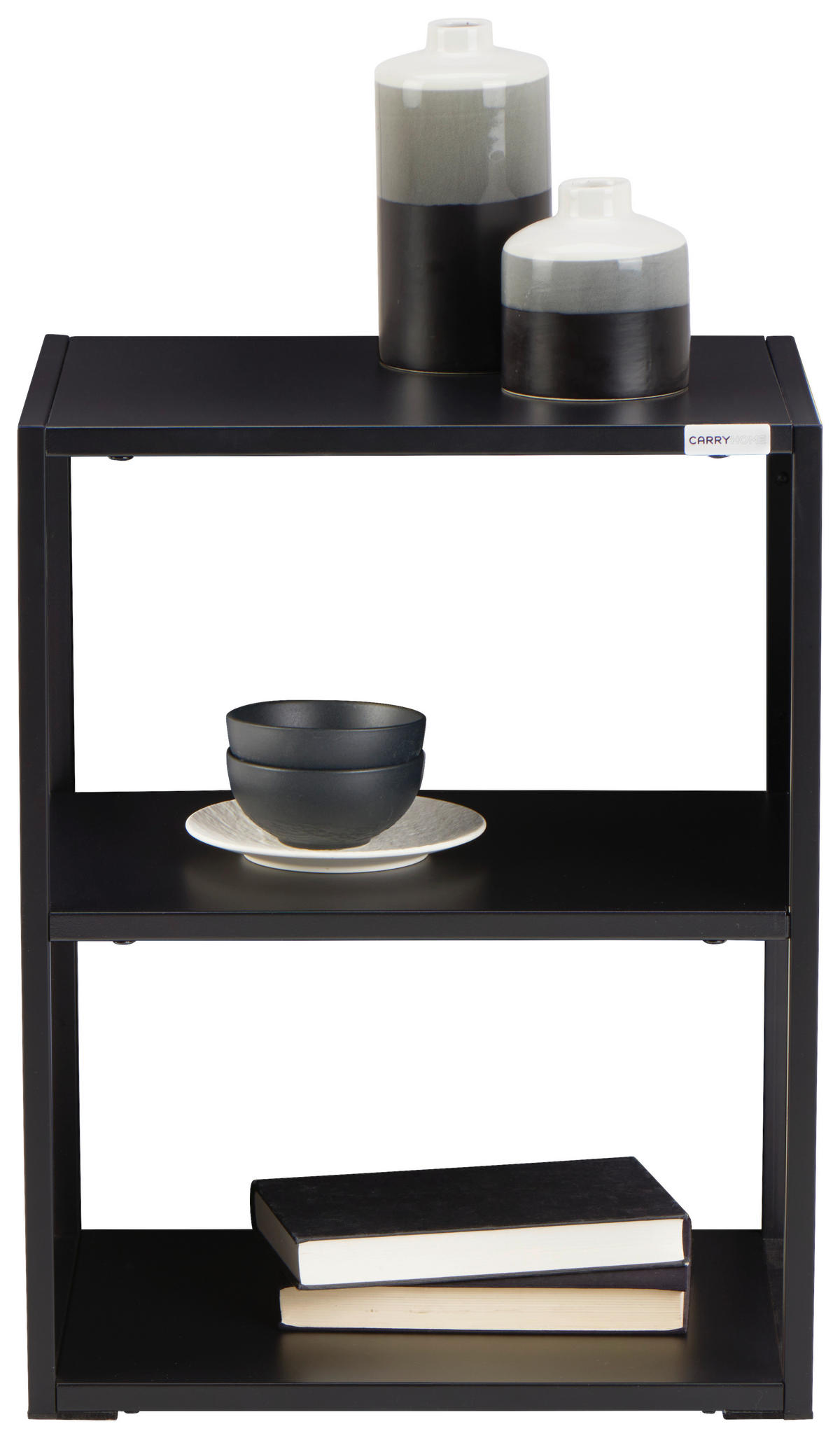 BEISTELLTISCH in Metall 40/30/51 cm  - Schwarz, Trend, Kunststoff/Metall (40/30/51cm) - Carryhome
