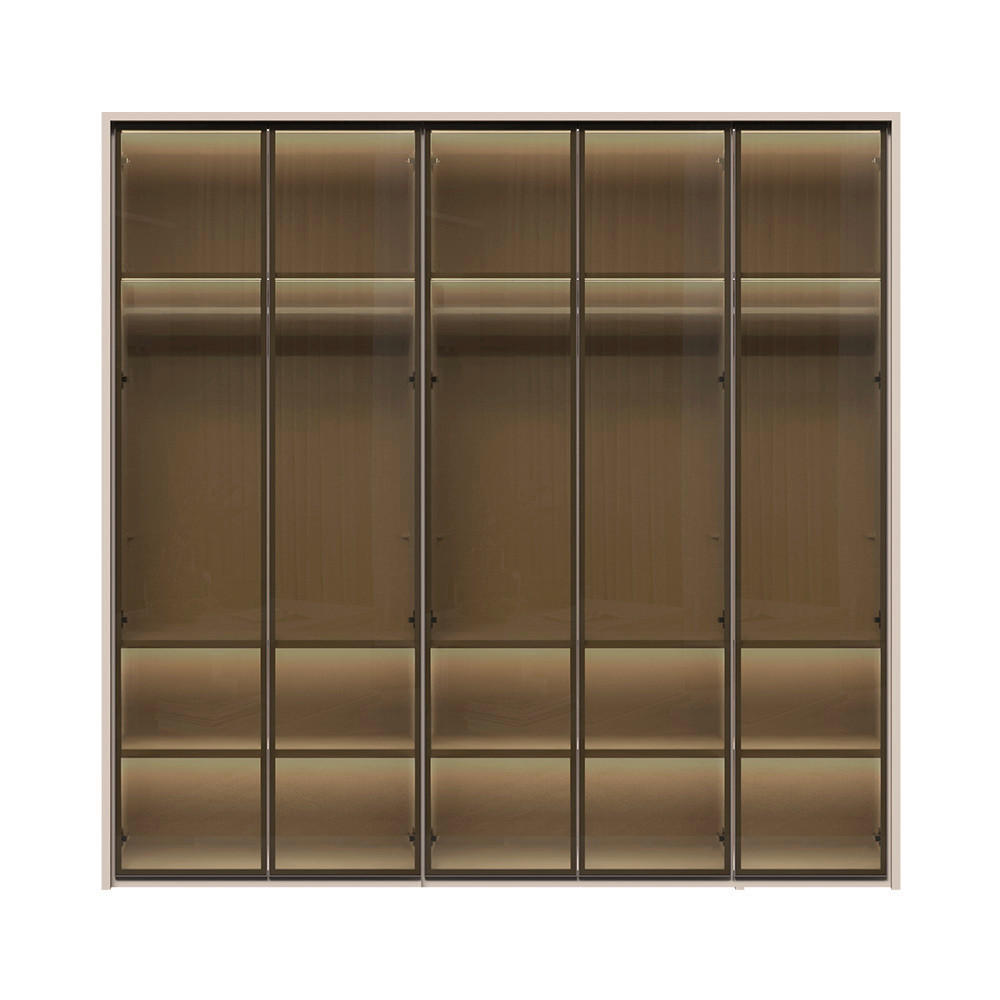 ORMAR SA KLASIČNIM VRATIMA  232/226/60 cm  - Dizajnerski, staklo/metal (232/226/60cm)