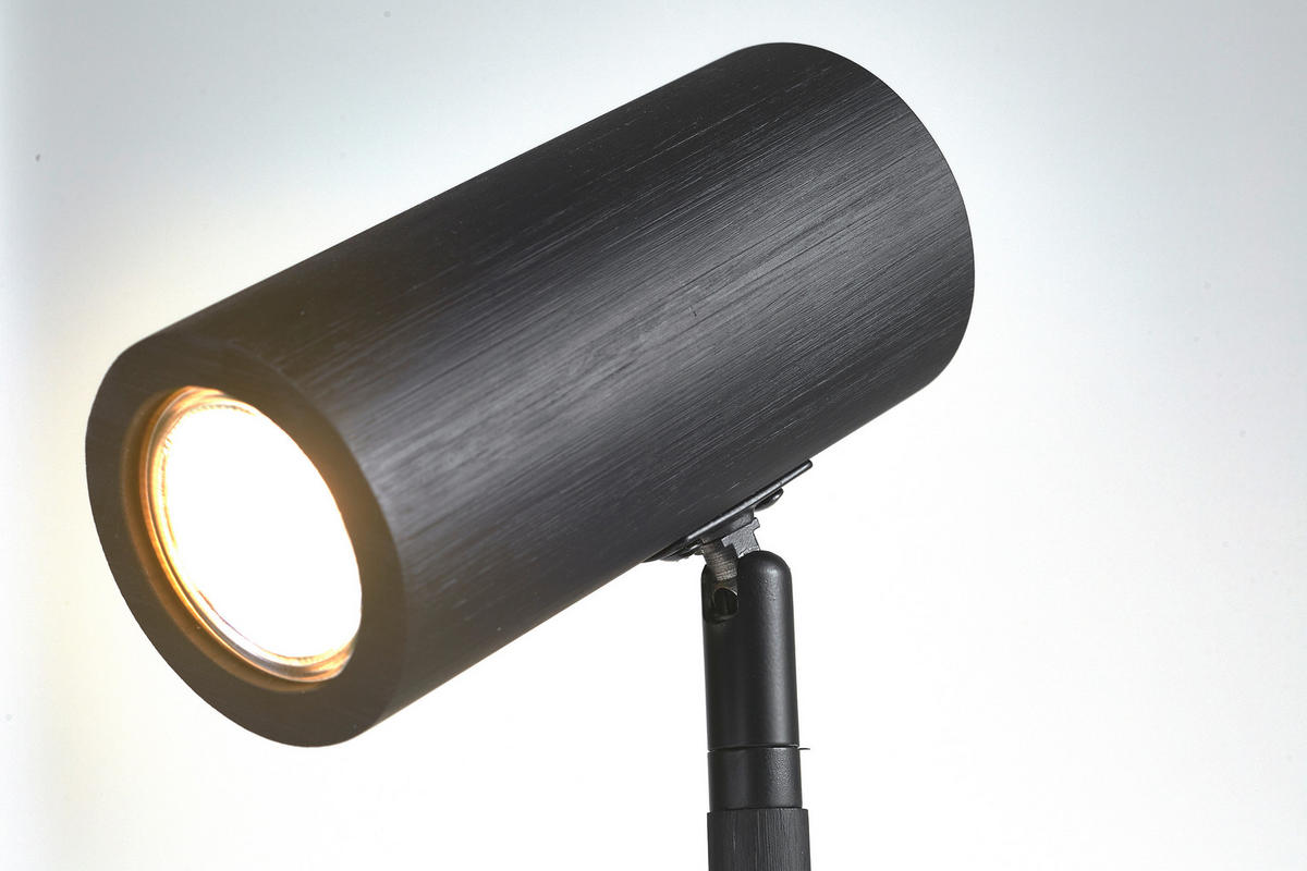 STEHLEUCHTE 25/25/141 cm    - Schwarz, Basics, Naturmaterialien (25/25/141cm) - Good & Mojo