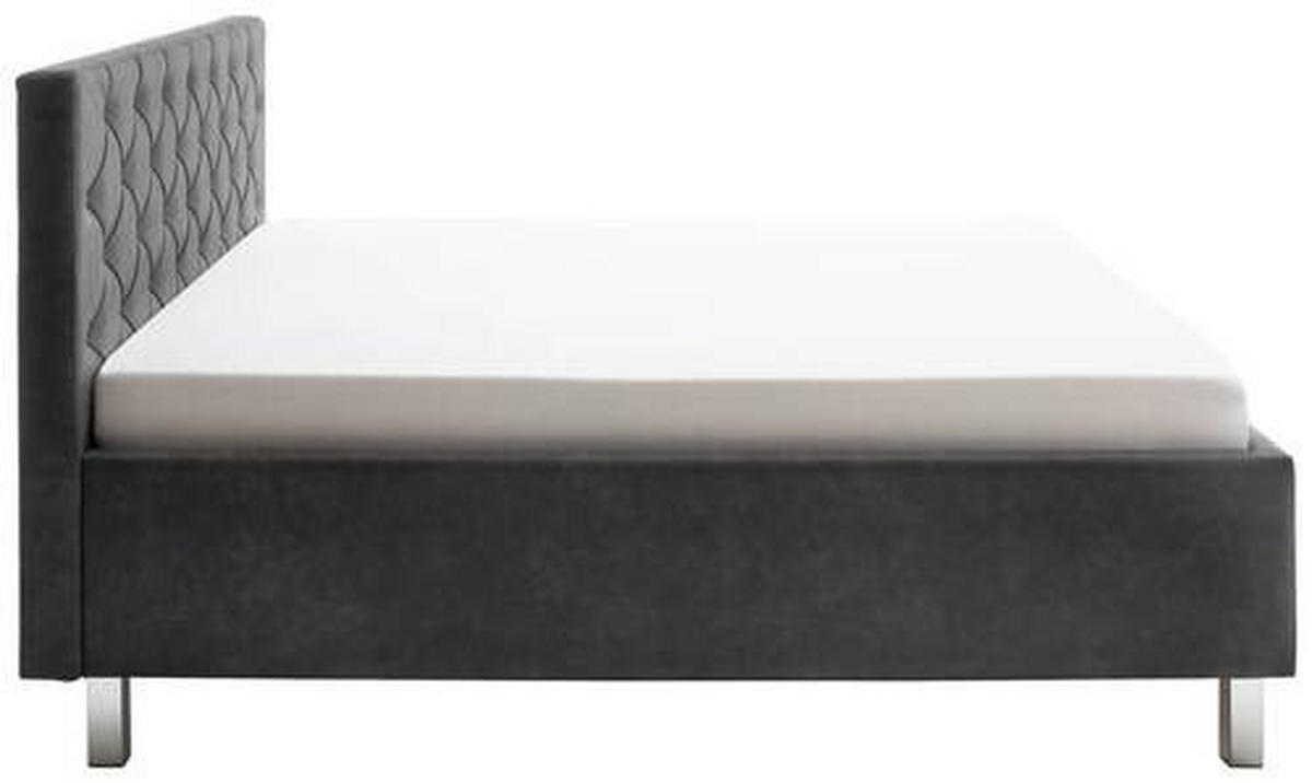 POLSTERBETT 180/200 cm  in Anthrazit  - Anthrazit, Modern, Holzwerkstoff/Textil (180/200cm) - Xora