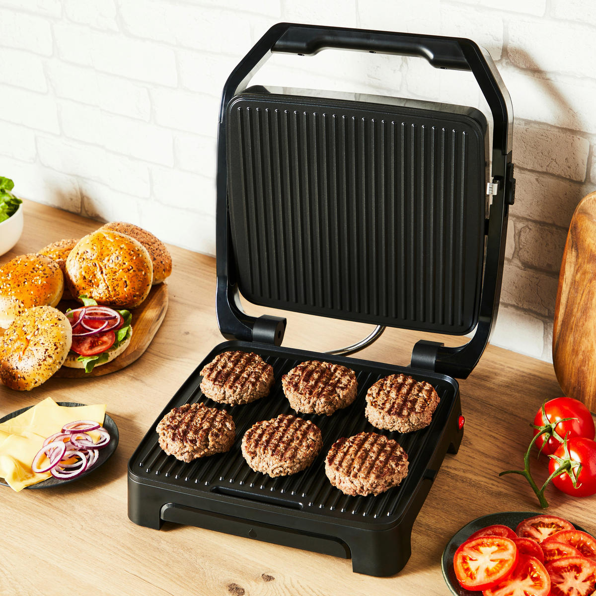 KONTAKTGRILL  - Schwarz, Basics, Kunststoff (36,6/33,7/13,2cm) - Tefal