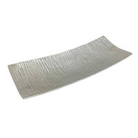 DÍSZTÁL - nikkelszínű, Basics, fém (40/16/5cm) - Ambia Home