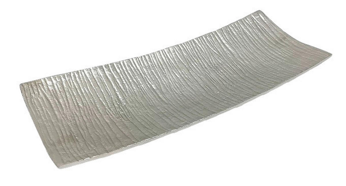 DÍSZTÁL - nikkelszínű, Basics, fém (40/16/5cm) - Ambia Home