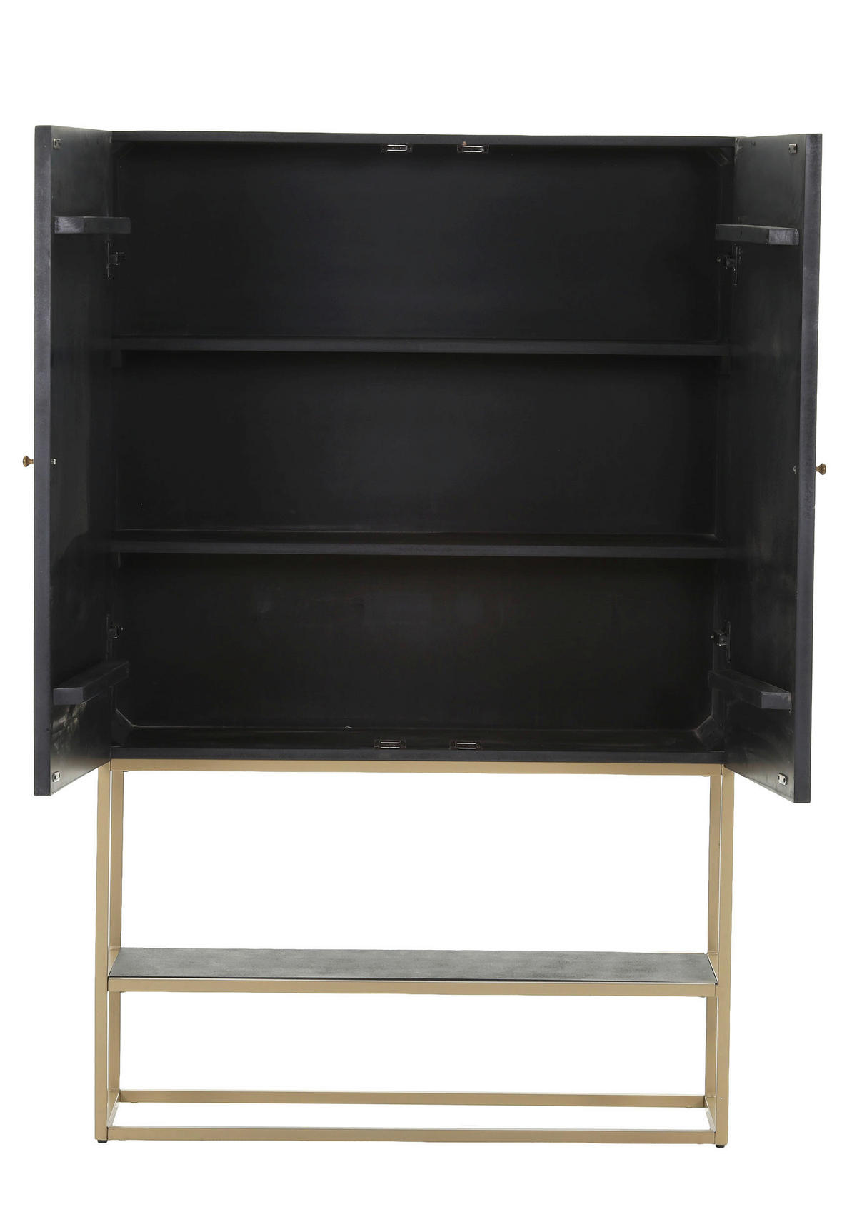 HIGHBOARD Santa Cruz 100/160/40 cm  - Goldfarben/Schwarz, LIFESTYLE, Holz/Holzwerkstoff (100/160/40cm) - Lomoco