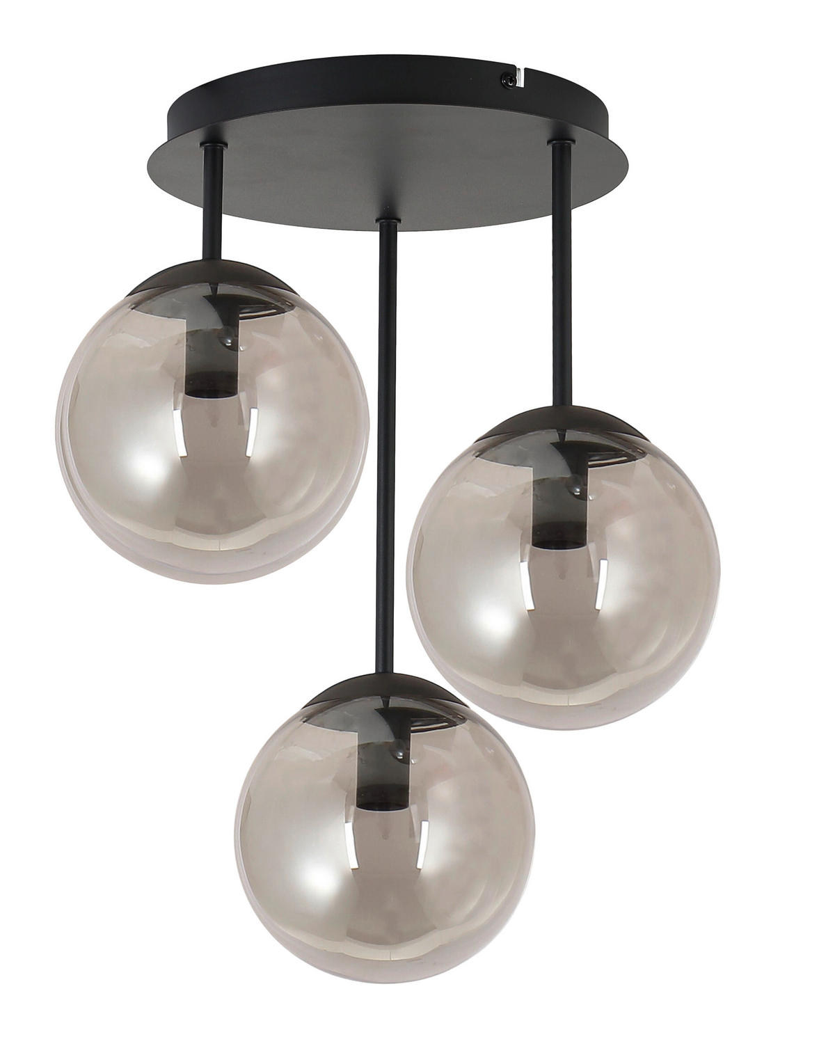 HÄNGELEUCHTE 34,5/41,5 cm   - Schwarz, Trend, Glas/Metall (34,5/41,5cm) - Novel