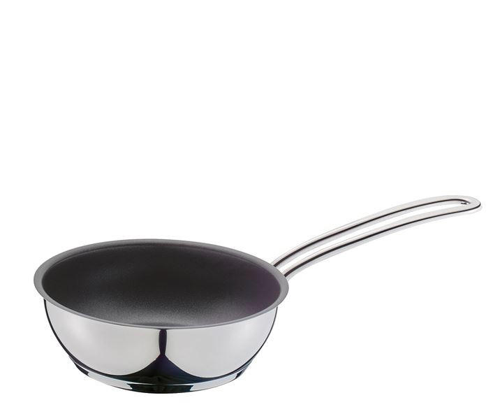 BRATPFANNE CAPRI PTFE-Antihaftbeschichtung  - Edelstahlfarben, Basics, Metall (14/4,8cm) - KÜCHENPROFI