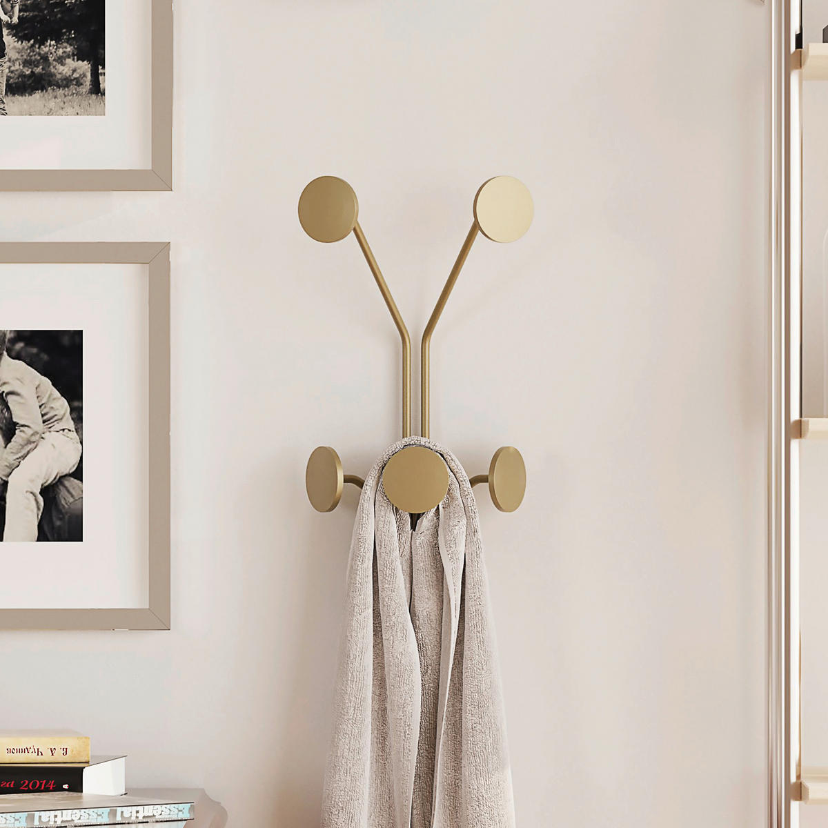 WANDGARDEROBE - Goldfarben, Basics, Metall (24/40cm)