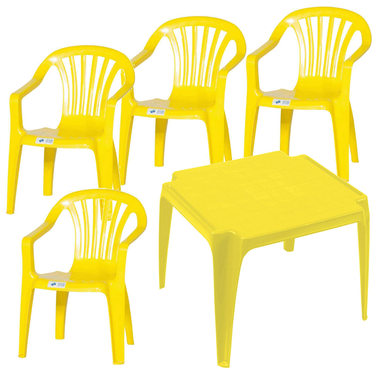 KINDER-GARTENSET Kunststoff  - Gelb, MODERN, Kunststoff (37/61/38cm) - Gardenson