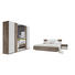 SPALNICA, bela, hrast - bela/hrast, Design, steklo/leseni material (180/200cm) - Carryhome SPALNICA, bela, hrast - bela/hrast, Design, steklo/leseni material (180/200cm) - Carryhome