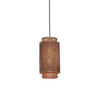 HÄNGLAMPA GOOD&MOJO  18/35 cm  - svart/naturfärgad, Trend, trä (18/35cm) - Good & Mojo