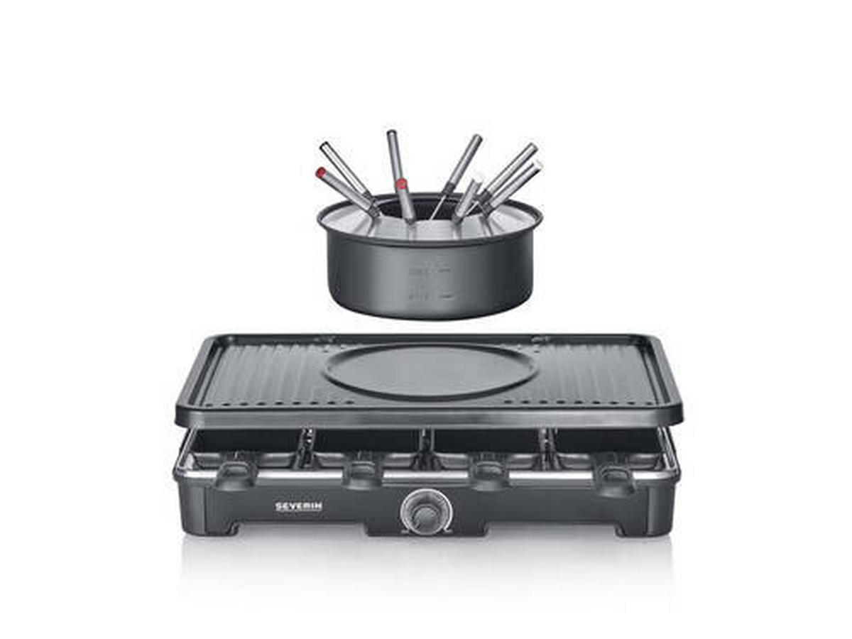RACLETTE-GRILL  - Schwarz, Basics, Kunststoff - Severin