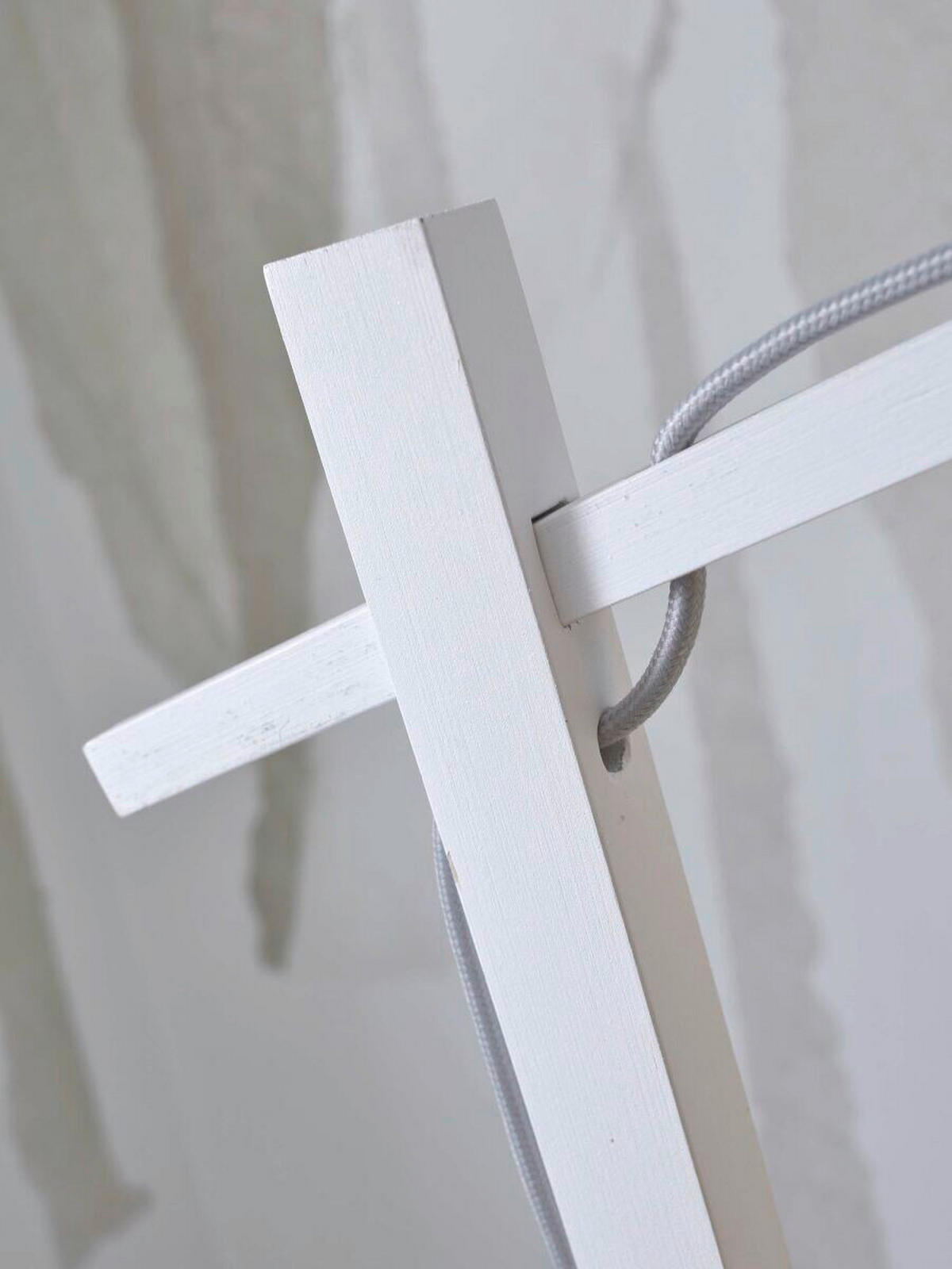 STEHLEUCHTE 58/32/150 cm    - Naturfarben/Weiß, Trend (58/32/150cm) - Good & Mojo