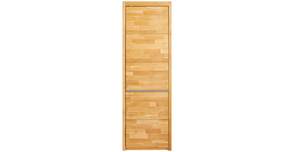 AKTENSCHRANK 65/201/41 cm - Wildeiche/Edelstahlfarben, KONVENTIONELL, Holz/Holzwerkstoff (65/201/41cm) - Linea Natura
