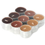 TEELICHTSET 18 Stück  - Cognac/Dunkelbraun, Basics, Naturmaterialien/Paraffin (11,4/2,9cm) - Ambia Home