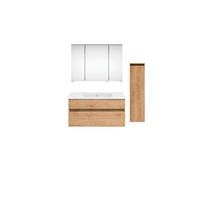 BADEZIMMER  in 120 cm  - Eichefarben/Weiß, KONVENTIONELL, Keramik/Holzwerkstoff (120cm) - Puris