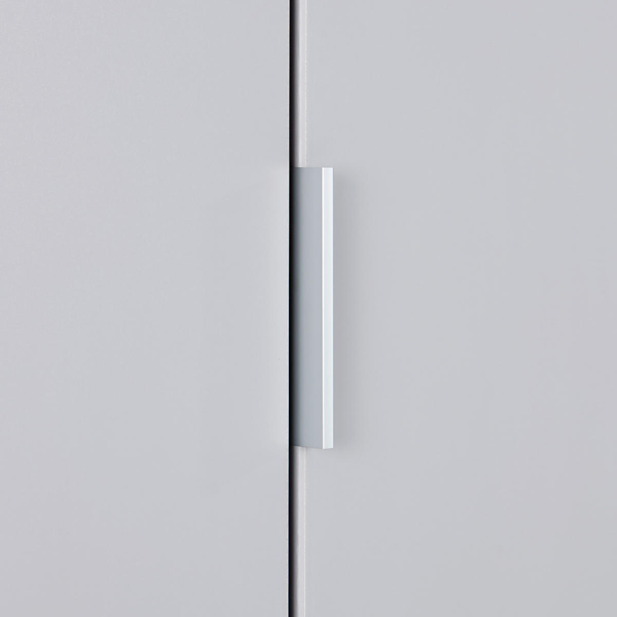 HÖRNGARDEROB 100/229/102 cm  - ljusgrå/aluminiumfärg, Modern, trämaterial (100/229/102cm) - Rauch Möbel