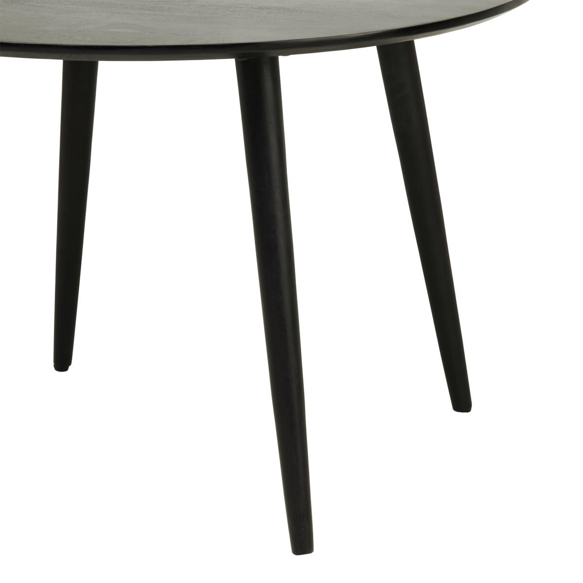 JEDÁLENSKÝ STÔL, akácia, čierna, 115/76/115 cm - čierna, Modern, drevo (115/76/115cm) - MID.YOU