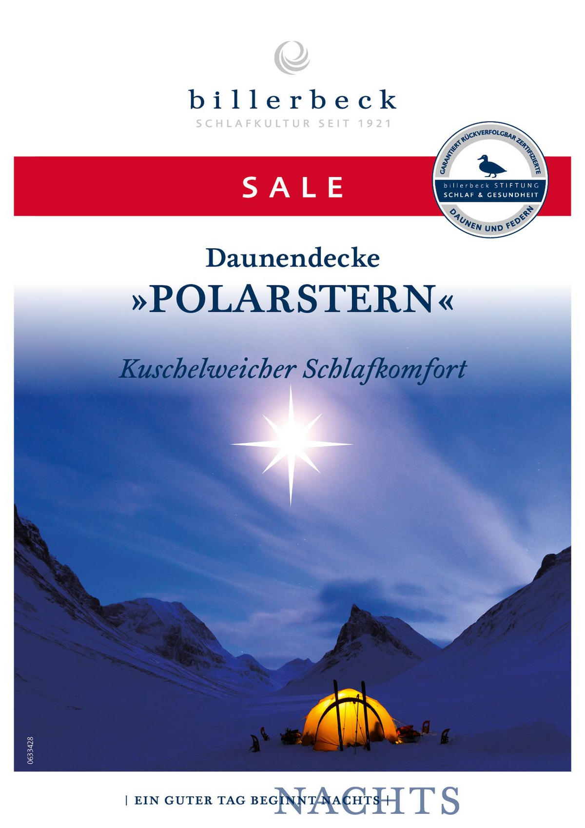 DAUNENDECKE  Polarstern  155/220 cm   - Weiß, Textil (155/220cm) - Billerbeck